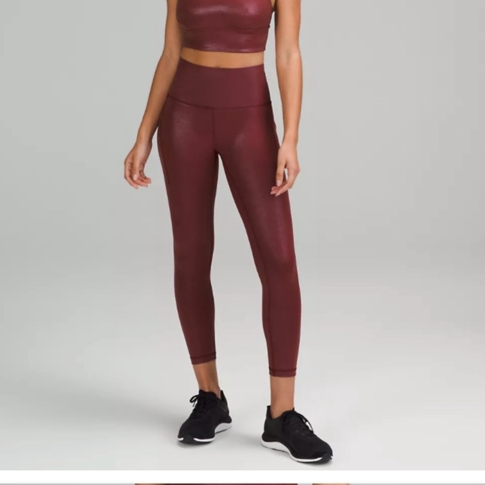 LULULEMON NEW LEGGINGS IN RED MERLOT! Fusion!